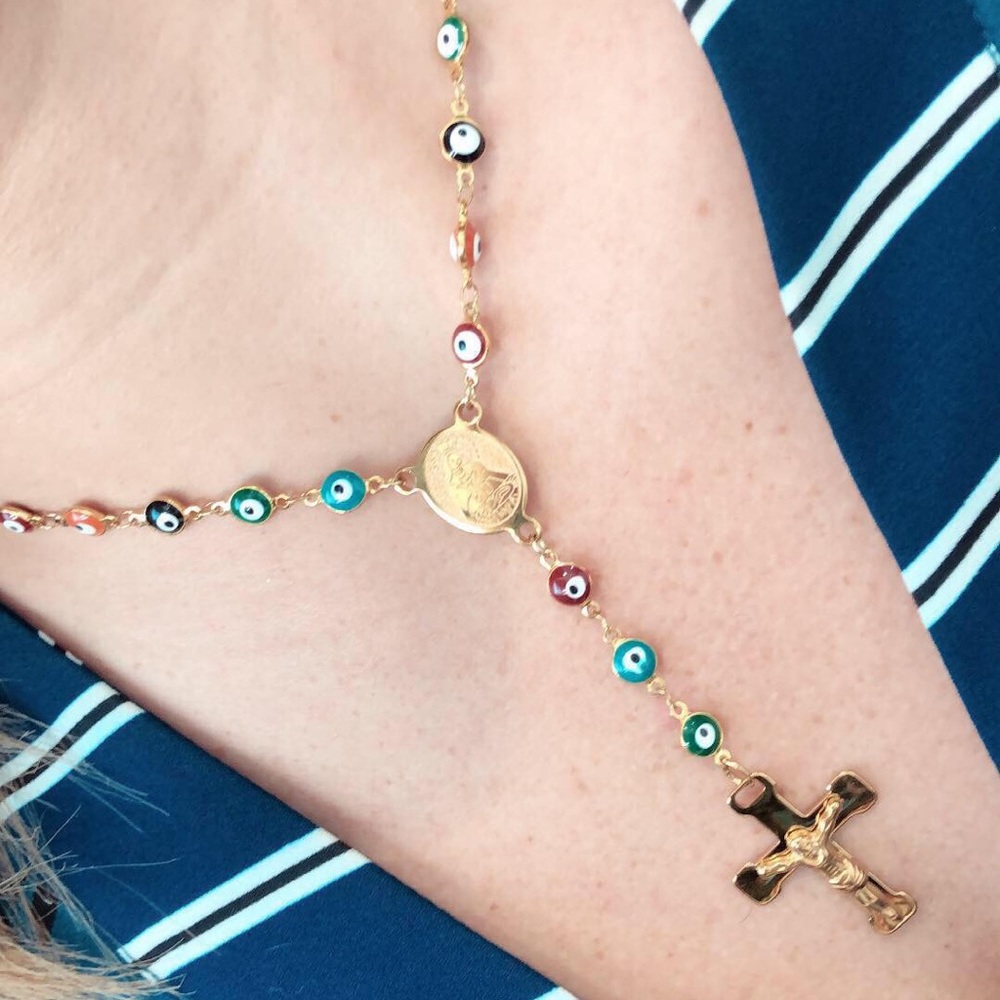 Eyes colored rosary
